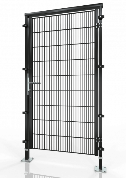 Drehtür für Maschinen-Schutzgitter ECONFENCE® BASIC LINE BT01 1000x2000 RAL-9005