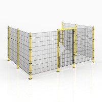 Maschinen-Schutzgitter, SYSTEMBAUKASTEN ECONFENCE® BASIC LINE 3000x4000