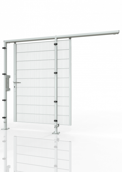 Schiebetür für Maschinen-Schutzgitter ECONFENCE® BASIC LINE BT01 1200x2200 RAL7035