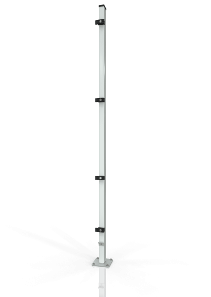 Reihenpfosten für Gittertrennwand ECONFENCE® BASIC LINE 2000mm RAL-7035