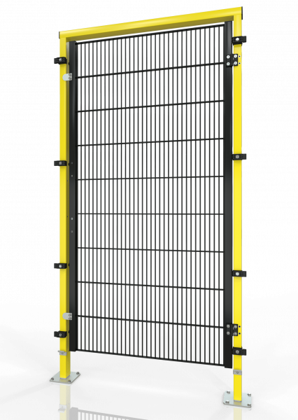 Drehtür für Maschinen-Schutzgitter ECONFENCE® BASIC LINE GH01 1000x2000 RAL1021-9005