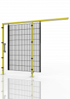 Schiebetür für Maschinen-Schutzgitter ECONFENCE® BASIC LINE GH01 1200x2000 RAL1021-9005