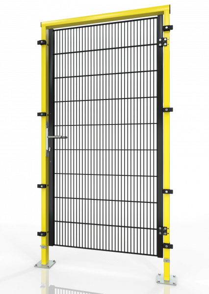 Drehtür für Maschinen-Schutzgitter ECONFENCE® BASIC LINE BT01 1000x2200 RAL1021-9005