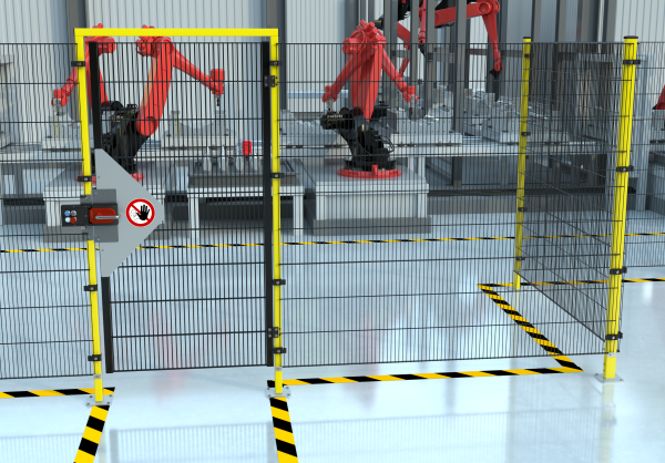 Maschinen-Schutzgitter, SYSTEMBAUKASTEN ECONFENCE® BASIC LINE HÖHE 2000MM