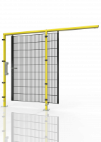 Schiebetür für Maschinen-Schutzgitter ECONFENCE® BASIC LINE BT01 1200x2000 RAL1021-9005